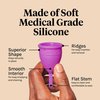 Lunette Reusable Menstrual Cup, Model 1, Clear for Light Flow, Medical Grade Silicone
