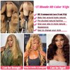 Smavida 30Inch Honey Blonde HD Lace Front Wig Human Hair,13x4 Body Wave Blonde Wigs Human Hair 27# Colored Blonde Hd Transparent Lace Frotal Human Hair Wigs Pre Plucked with Baby Hair 180% Density