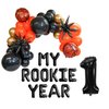100% LIKED-My Rookie Year, First Year Down Basketball Birthday Party Decorations With My Rookie Year Balloons, 40in 1 & 4ft Garland for 1st Birthday|Baby Shower|Sport Theme Party Decor
