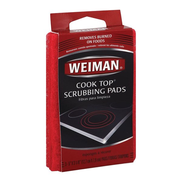 Weiman, Cook Top Scrub Pad, 3 PC (Pack of 6)