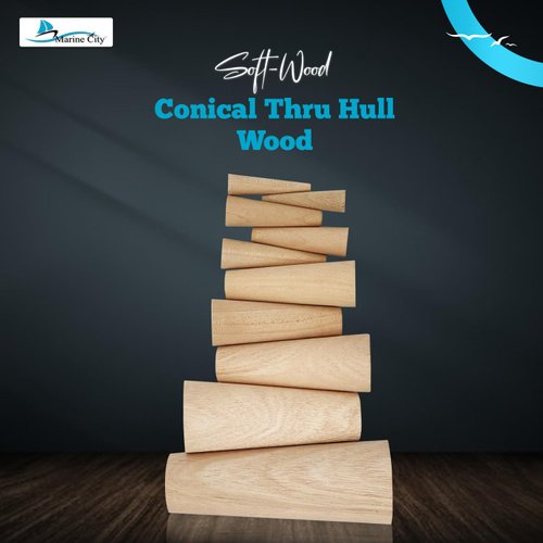 MARINE CITY Boat Emergency Durable Tapered Soft Conical Thru-Hull Wood Simple Design 7 Different Sizes Plugs Kit Drain Stopper Easy Use for Boats, Yachts, Marines, Ships (Pack of 10)