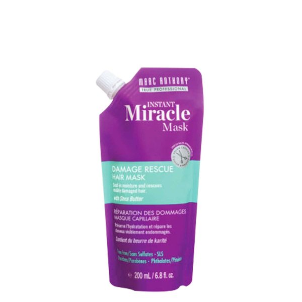 Marc Anthony Hair Mask for Dry Damaged Hair - Deep Conditioning Mask Protects & Nourish with Shea Butter, Avocado & Grapeseed Oils - Seal in Moisture and Rescues Visibly Damaged Hair - Sulfate Free