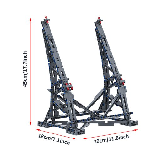 Millennium Falcon Vertical Display Bracket for Lego 75192 Starship Model, Sturdy Stand Building Kit, Best Gift and Movie Collectible for Adults(408 PCS)
