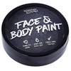Water Activated SFX Face and Body Paint - Black Face Paint, Special Effects Makeup 18g Cake Tub - Pretend Costume and Dress Up Makeup - Great For Halloween Party and Cosplay by Splashes & Spills