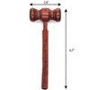 AUEAR, 4 Pack Wooden Judge Gavel Mini Judge Gavels Judge Auction Sale Wooden Gavel Judgment Gavel Prop for Cosplay Party Judge Costume Accessories (Light Brown)