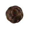 Pokinge Braided Fake Hair Bun,Dancer Hair Buns Natural Hair Color Clip-In Chignons Donut Hair Extension Braided Chignon Hairpiece For Women(2009)