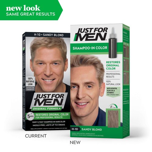 JUST FOR MEN Hair Color H-10 Sandy Blond 1 ea (Pack of 7)