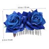 Gogogmee Girl Hair Clips Flower Hair Clips for Women Bride Headpieces for Wedding Floral Hair Headpiece for Brides Hair Accessories for Kids Womens Hair Clips Rose Fork Comb Miss