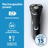 Philips Norelco Shaver 2500, Corded and Rechargeable Cordless Electric Shaver with Pop-Up Trimmer, S1311/82