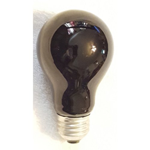 Black Light Incandescent Bulb Halloween Decor 60 Watt Pack of 2