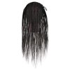 LOHXINHAIR 30 Inch 100% Real Human Hair Mannequin Head Manikin Manican Training Doll Head with Stand for Hairdresser Practice Braiding Styling Bleaching Dyeing Curling Cutting Dark Black