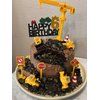 Construction Cake Topper, 18 PCS Construction Cake Decorations Set Excavator Tower Crane Cupcake Topper Traffic and Road Sign Decor Happy Birthday Party Supplies Favors