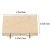 kathson Bird Wood Platform Parrot Perch Stand Parakeet Playground Cage Corner Shelf for Conures Budgies Parakeets Cockatiels Lovebirds 3Pcs