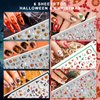 Whaline 18 Sheets All Holiday Nail Art Stickers Fall Nail Decals All Season Fall Thanksgiving Halloween Winter Christmas 4th of July Self-Adhesive Nail Decals for Autumn DIY Manicure Party Decor
