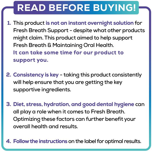 Oral Probiotics & Tongue Scraper for Bad Breath, Teeth & Gum Support - Oral Health & Fresh Breath Aid - 6 Probiotic Strains - BLIS M18 - Dental Probiotic for Teeth & Gums - 60 Mint Chewables Tablets
