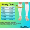 Doc Miller Calf Compression Sleeve Men and Women - 15-20mmHg Shin Splint Compression Sleeve Recover Varicose Veins, Torn Calf and Pain Relief - 1 Pair Calf Sleeves White Color - Medium Size