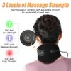 Portable Heating Pad for Neck with Massager Heated Neck Wrap for Neck Pain Relief 3 Adjustable Temperature and 4 Massage Modes Hot Compress Neck Therapy Brace for Stiffness & Soreness Relief