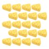 TOYANDONA 100 Pcs Miniature Kitchen Food Cheese, Artificial Cheese Models Simulation Triangle Cheesecake Food Figurines Mini Food DIY Decor Ornament for Dollhouse Decoration
