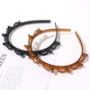 Braided Headbands with Hair Clips for Women and Girls - Thin Plastic Headband with Double Layer Twist, Fashion Hairstyle Hairpin