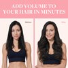 GOO GOO Clip in Hair Extensions Real Human Hair, 14inch 85g 7Pcs, 1B Natural black, Remy Human Hair Extensions Clip ins for Women, Natural Human Hair
