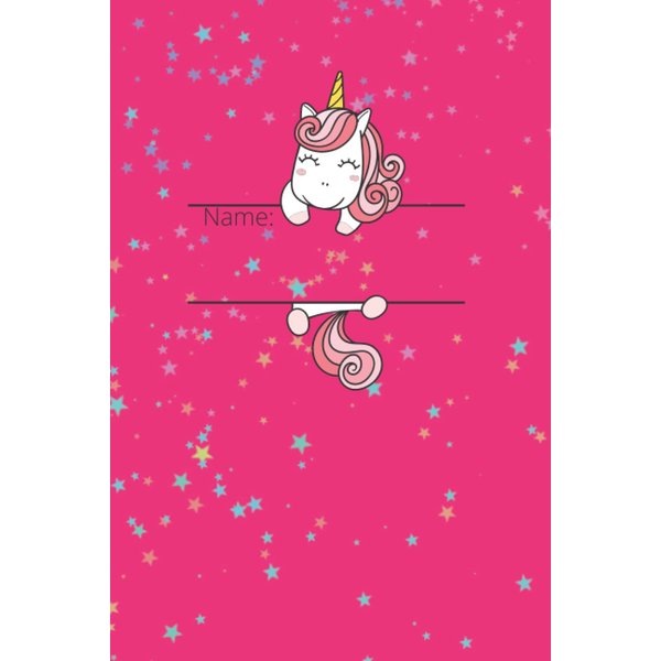 Notebook with a unicorn: A lovely notebook for school