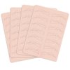 TgoBeauty 7 Pairs Brow Shapes Double Sided Design Eyebrow Spine 6 Nano stroke practice skin Silicone Practice Pad for Permanent Makeup Training (Pink Skin-1pc)