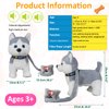 Husky Walking Barking Toy, Musical Singing Dancing Puppy, Volume Control Interactive, Wagging Tail Shaking Head, Robot Dog Plush Stuffed Animal for Kid