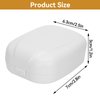 Hearing Aid Case,Waterproof Drop Resistance Storage Box Portable Protective Box for Storing Hearing Aids(White)