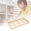 SPYMINNPOO Dollhouse Window, 1:12 Dollhouse Mini Furniture Miniature Model Wooden 12 Pane Blank Window DIY Accessories Sportinggoods Doll Accessories(Plain£©