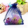 Stratalife 5X7 Sheer Organza Bags with Drawstring Mesh Small Gift Bags for Wedding Party Favor Fouch Jewelry Gift Storage Bags 100 Pcs (Navy Blue)