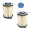 HQRP Primary HEPA Filter Set 2-Pack compatible with Hoover S3755050 / S3755080 / S3765040 / S3755045 WindTunnel Bagless Canister Vacuum Cleaner plus HQRP Coaster