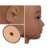 NEWSHAIR 21 Inch Bald Mannequin Head with Eyelash Female Wig Head Professional Cosmetology for Wig Making and Display Hat Helmet Glasses or Masks Display Head Model with Free T-Pins (Dark Brown)