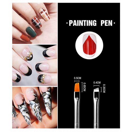 YIMART 20PCS Nail Art Design Dotting Painting Drawing Polish Brush Pen Tools
