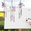CHGCRAFT 15Set Fairy Painting Wooden Wind Chime Fairy Wind Chime Kit Wooden Arts and Crafts for DIY Paint Art Activity for Party Decoration Birthday Gifts