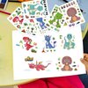 24 Pieces Make Your Own Dinosaur Stickers Make A Face Stickers for Kids Toddlers with Dinosaur System DIY Craft Stickers Kids Party Favor Supplies Crafts