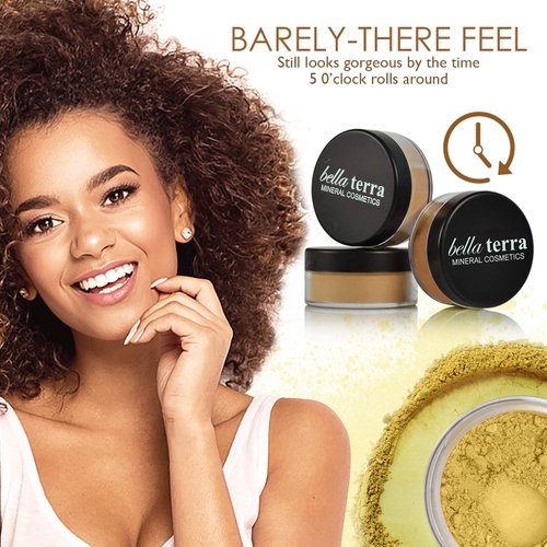 Bellaterra Cosmetics Mineral Powder Foundation, Matte, Maple, 9 Grams