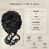aforystanys Messy Bun Hair Piece Claw Clip Hair Bun Extension Black Curly Wavy Tousled Updo Hair Extensions Synthetic Chignon Buns Hair Pieces for Women