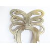 Marycrafts 2 Prongs Light Shade Butterfly Buffalo Horn Hair Fork Hairfork Hair Sticks Hair Accessories