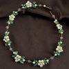 yuruyi Floral Crown Garland for Women, Adjustable Flower Crown Hair Wreath Headbands for Wedding Festival Floral Handpiece, Hair Accessories for Girls (Green, Adjustable)