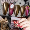 Omainy Gel Nail Polish Set -Cat Eye Magnetic Nail Polish Soak Off UV LED Nail Art Varnish Manicure Set (With Magnet As Gift,7.3Ml)
