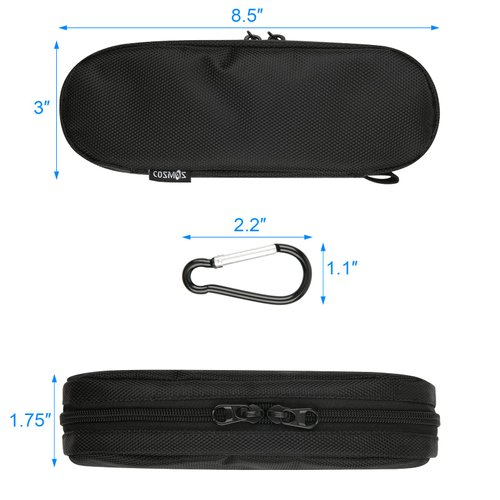 Cosmos Electric Toothbrush Travel Case Toothbrush Carry Holder Organizer Storage Bag Compatible with Oral B Pro, Sonicare and others for Keeping Electric Toothbrush & Replacement Heads in Travel Trip