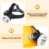 Hunting friends Superbright LED Mining Headlight,High Lumen Rechargeable Miner Lamp Hard Hat with Power Supply Lights Mining lamp Waterproof Headlight KL6M.H Explosion Proof Cap for Outdoor