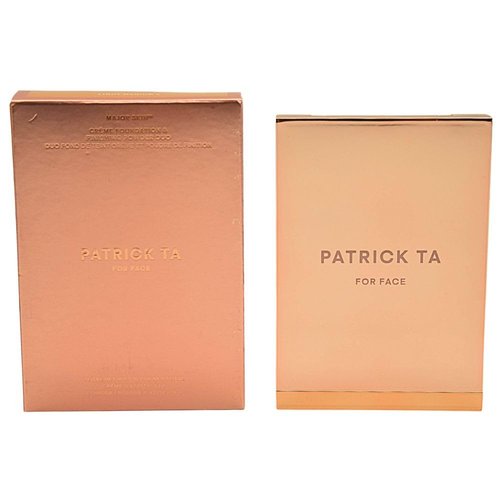 PATRICK TA Major Skin Crème Foundation and Finishing Powder Duo - Light Medium 4 - Warm Olive