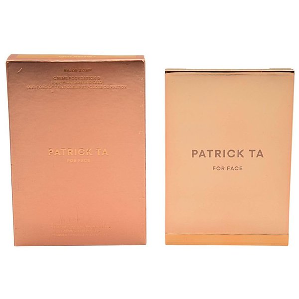 PATRICK TA Major Skin Crème Foundation and Finishing Powder Duo - Light Medium 4 - Warm Olive