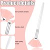 14 Pieces Fan Brushes Facial Applicator Brush Soft Fan Brushes Acid Applicator Brush Cosmetic Makeup Applicator Tools for Mud Cream (Pink)