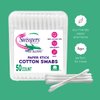 Swisspers Take Along Cotton Swabs, 100% Cotton Double-Tipped, White Paper Sticks, Travel Size, 6-Pack, 50 Swabs Per Packages (300 Swabs Total)