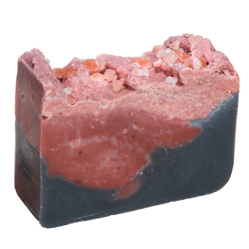 Bamboo Charcoal, Himalayan Pink Salt Soap Bar (4Oz) - Ideal for oily skin Handmade Soap, Essential Oils- Organic Natural by Falls River Soap Company