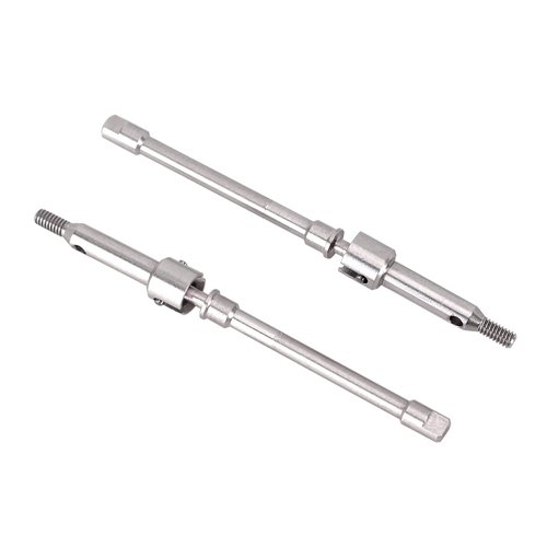 INJORA Steel 4mm Extended Dogbone Axle Shaft for INJORA SCX24 Aluminum Axles Replacement（Front）