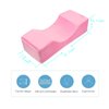 Toymay Comfortable Eyelash Extension Neck Pillow,Memory Foam Neck Contour Pillow for Sleeping Support,Beauty Salon Lash Grafting Pillow,Removable Pink Velvet Cervical Pillow