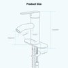 gotonovo Matte Black Stainless Steel 304 Bathroom Faucet Farmhouse Single Handle Lavatory Basin Vanity Sink Faucet with Supply Line